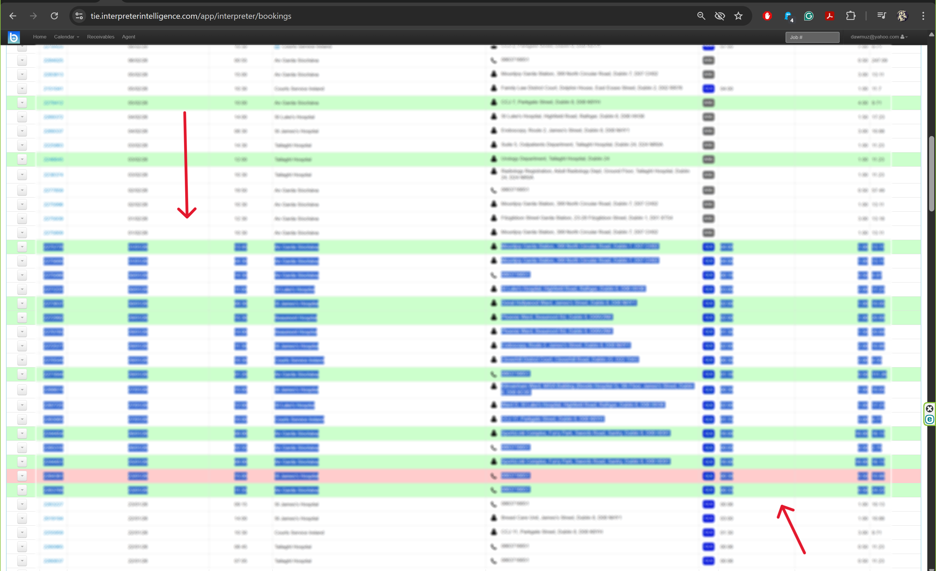 Data Selection Screenshot